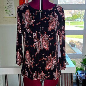 Liz Claiborne Paisley Blouse